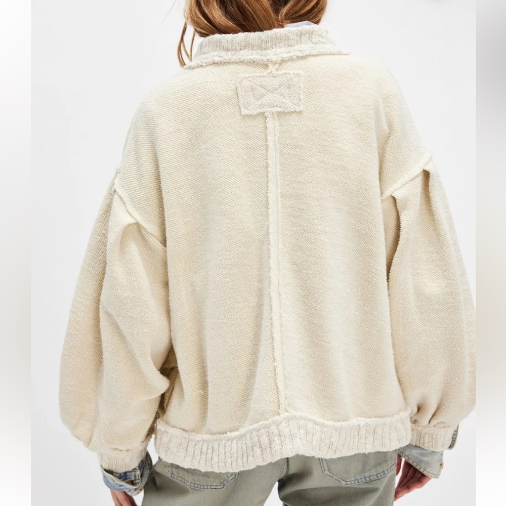 NEW We The Free Cream Cozy Cardigan - Cute in This Cardi in Tea - Picture 8 of 10